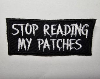 バトルジャケット 刺繍パッチジャケット パロディ デスメタル ブラック