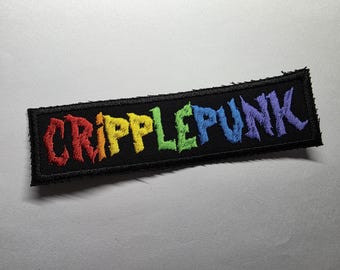 Cripple Punk Disability Rainbow Gestickter Aufnäher