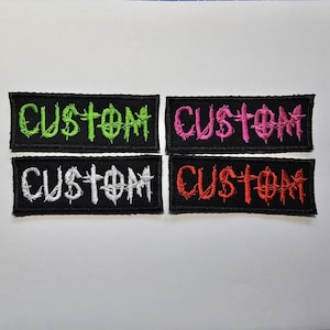 Aangepaste metalen punk geborduurde patch