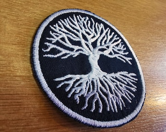 Yggdrasil Tree of Life Iron On Embroidered Patch Norse Mythology Viking