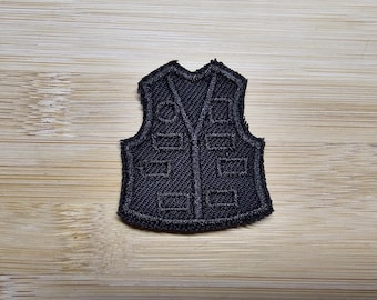 バトルジャケット 刺繍パッチジャケット パロディ デスメタル ブラック