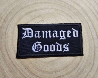 Biens endommagés Emo Goth Metal Punk Patch brodé