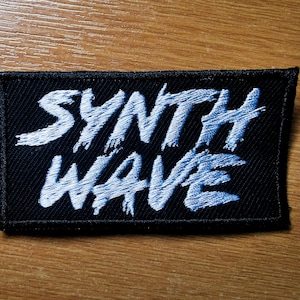 Synthwave Iron on Embroidered Patch carpenter brut Retro 80s Patch Darkwave