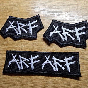 Arf Arf Blegh Metalcore Embroidered Patch Metal Breakdown Emo