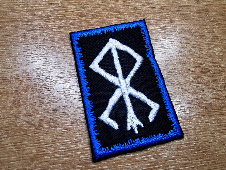 Runic Fsb Patch Berserker Rune and Bindrune Viking Patch Iron on Embroidered Norse ...
