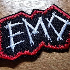 Emo Embroidered Patch Pop Punk Metalcore 00s Culture Throwback