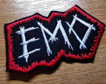 Emo Embroidered Patch Pop Punk Metalcore 00s Culture Throwback