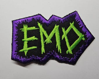 Emo Patch Halloween Themed Purple and Green