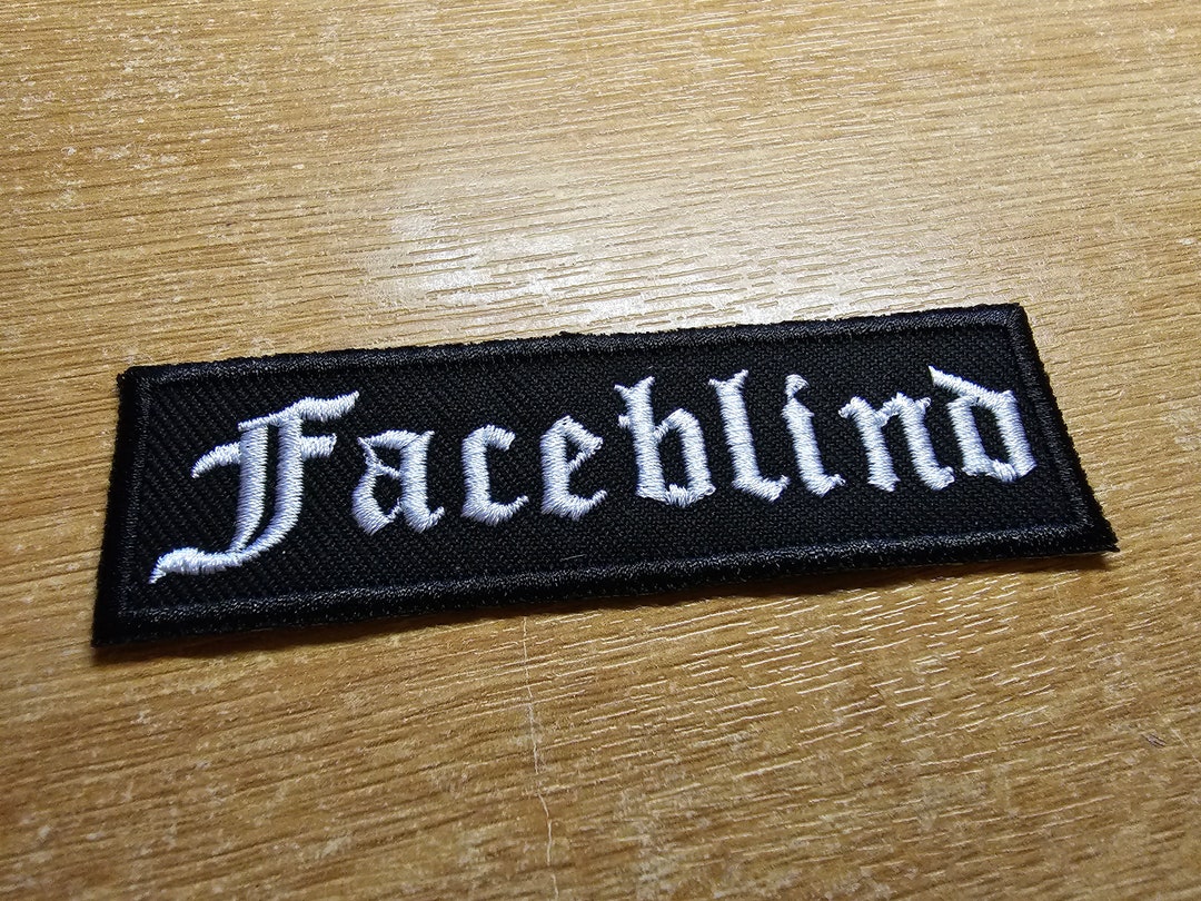 Faceblind Awareness Embroidered Patch Face Blindness and Prosopagnosia ...