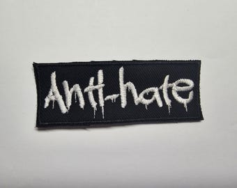 Anti Hate Graffiti Style Embroidered Patch Equality and Politics