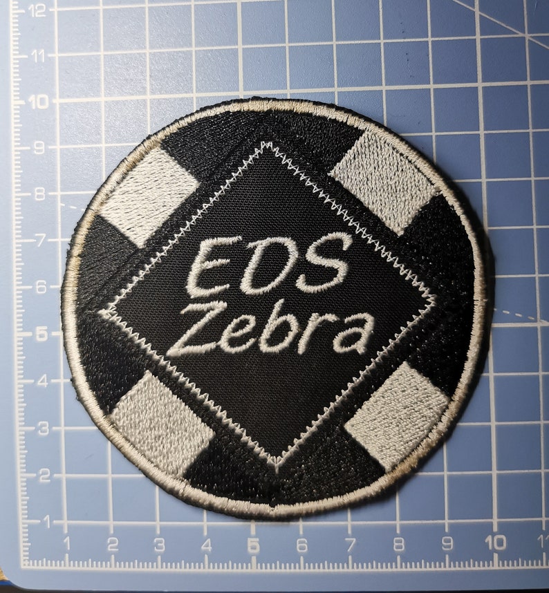 EDS Zebra Embroidered Iron on Patch Elher's Danlos - Etsy