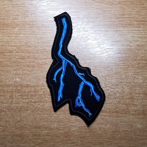 Forked Lightning Ferro em Patch Bordado Gothic Thrash Death Black Metal Battlejacket