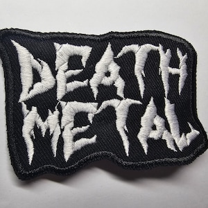Death Metal Embroidered Patch Battle Jacket