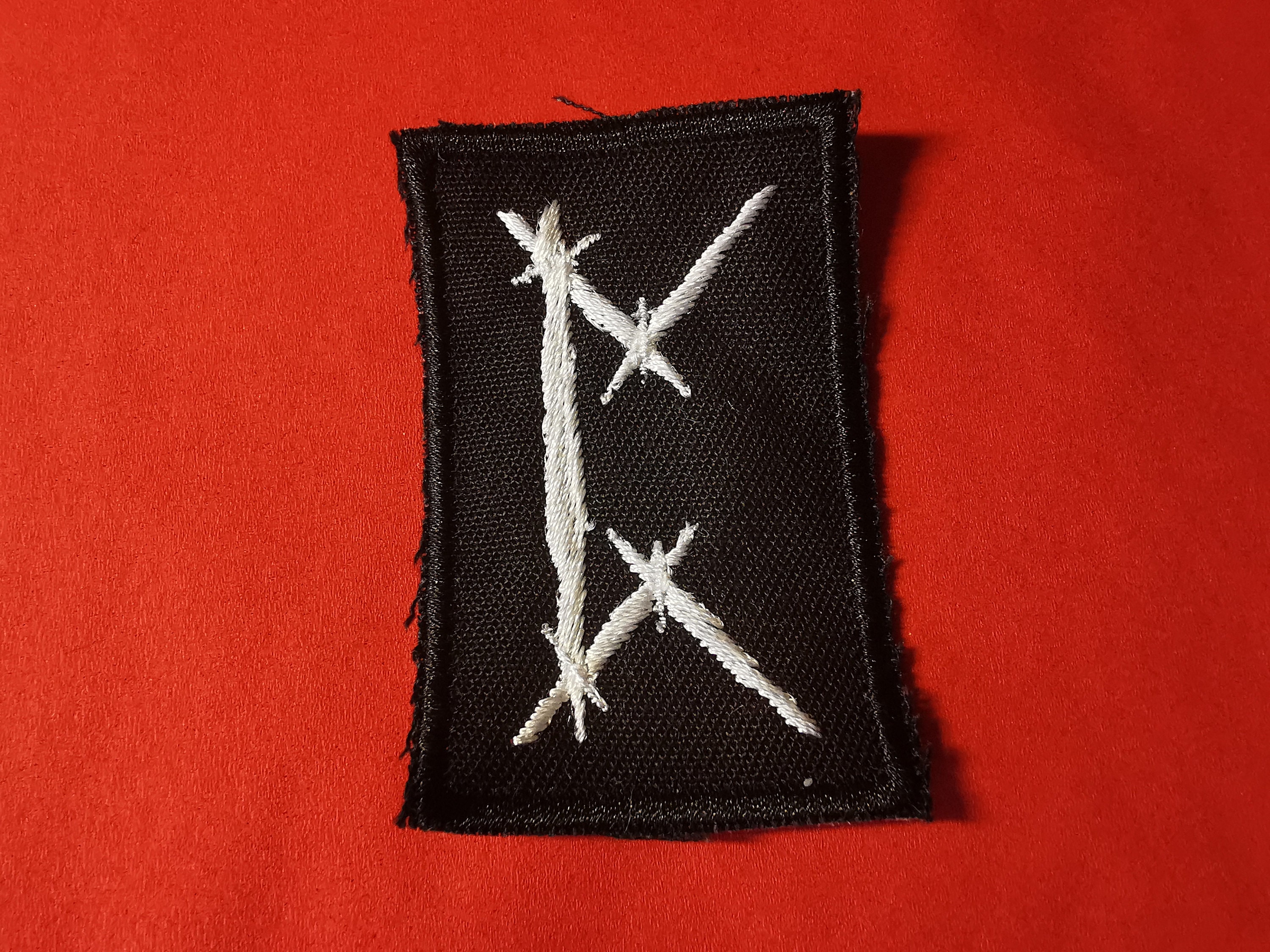 Rune Patch Vikings Rustic Norse Mythology Pertho P Runic Heathenry White