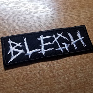 Blegh Metalcore Embroidered Patch Smaller Metal Breakdown Emo