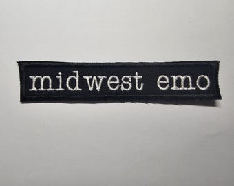 Midwest Emo Typewriter Embroidered Patch