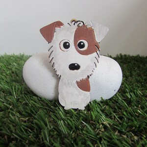 Parson Jack Russell Schlüsselanhänger aus Holz Bild 4