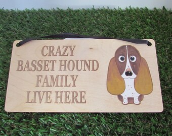Caution Dog Sign, Basset Hound Sign, Dog Silhouette Sign, Basset