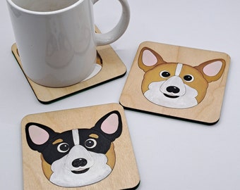 Corgi houten achtbaan, corgi cadeau, hondenachtbaan, houten achtbaan