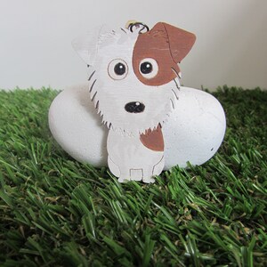 Parson Jack Russell Schlüsselanhänger aus Holz Bild 3