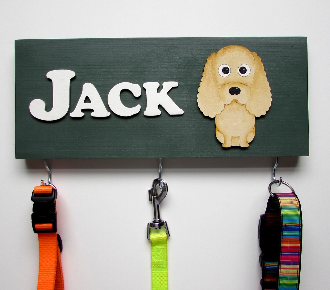 Personalised Cocker Spaniel Lead Holder Leash Holder New Etsy