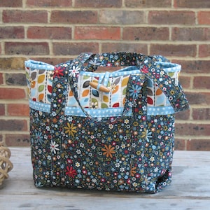 Sunshine Tote Bag Shopping, Sewing, Pockets, Craft, Workshops, Beach..