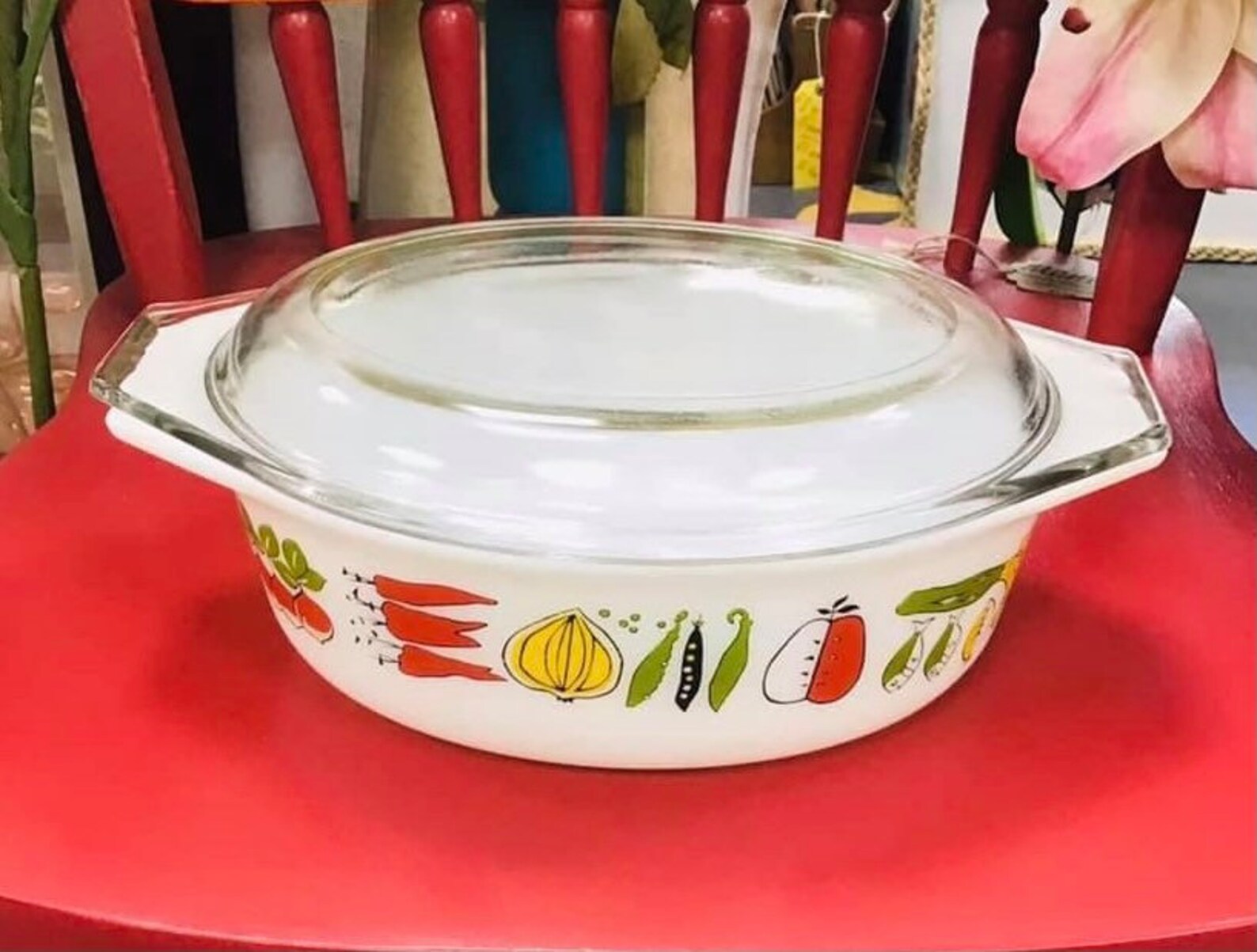 Oval JAJ Harvest Vegetables Retro Pyrex dishes from the 60s Etsy