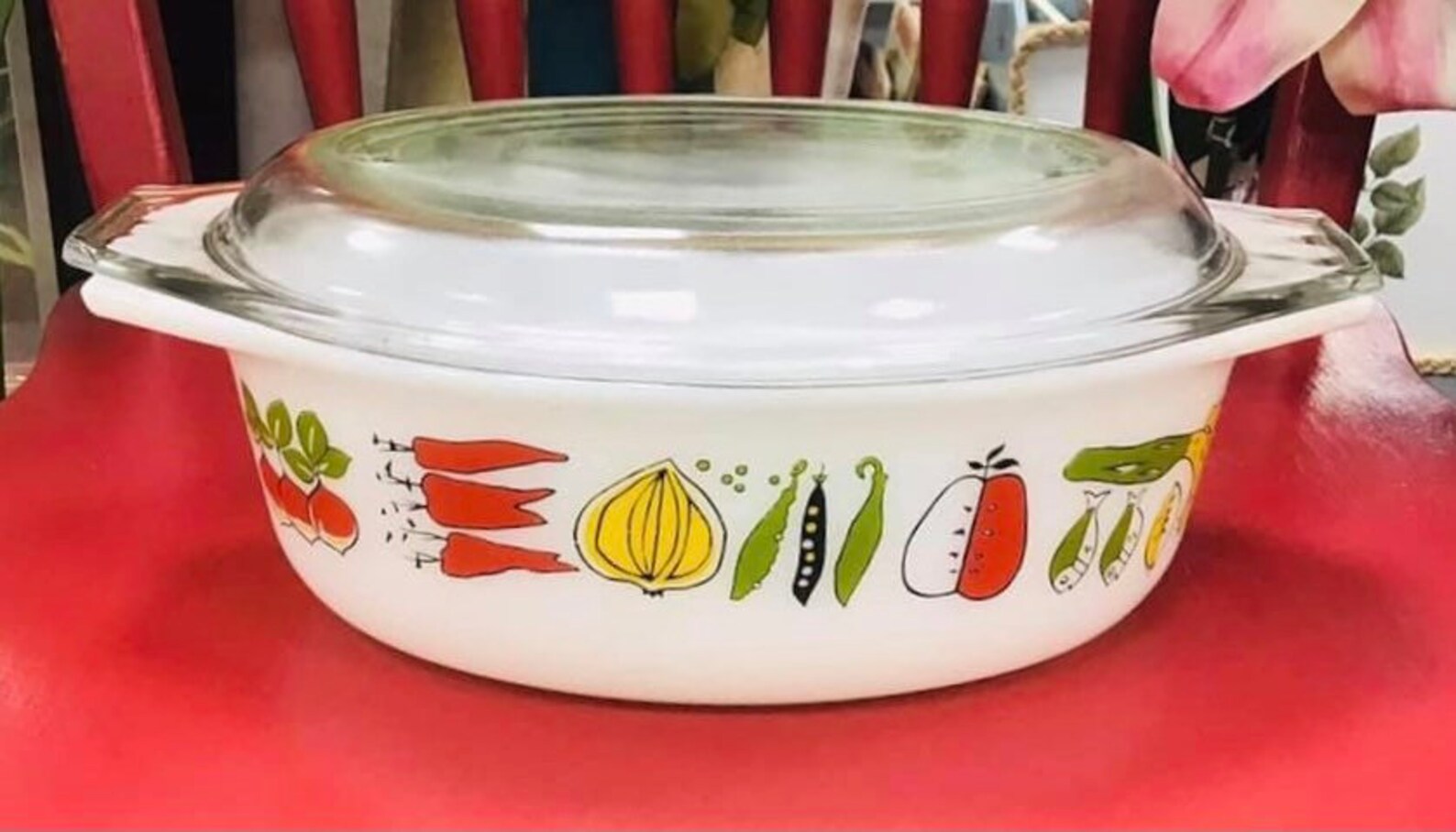 Oval JAJ Harvest Vegetables Retro Pyrex dishes from the 60s Etsy