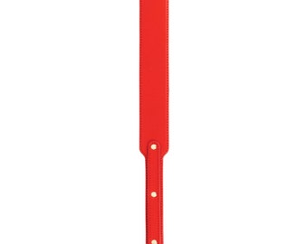 Pagaie BDSM en cuir rouge – Jouet d'impact pour couples – Équipement fétichiste de fessée pour hommes et femmes
