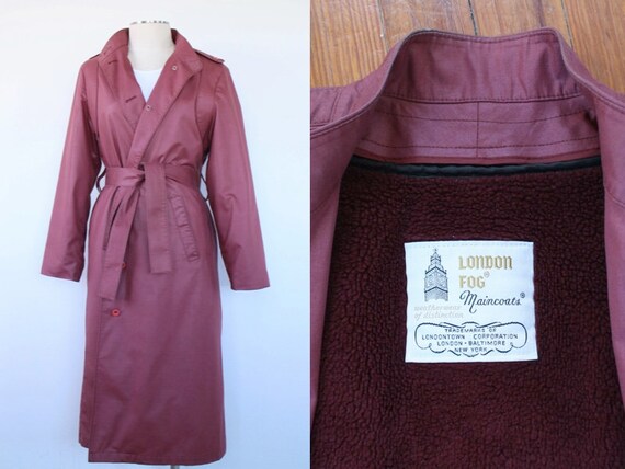 Vintage Oxblood London Fog Trench Coat | Vintage L