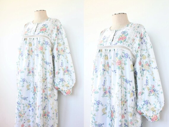 1970's Prairie Dress with Balloon Sleeves | 70's B