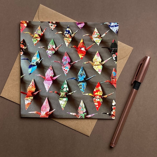 Paper Cranes Greeting Card