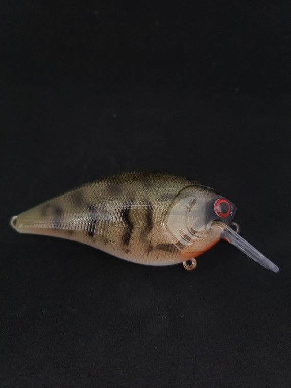 3 Custom Painted Crankbait Squarebill Smallmouth Bass Color 