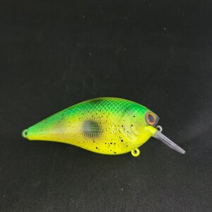 3&quot; Custom Painted Squarebill Crankbait Electric Shad Color