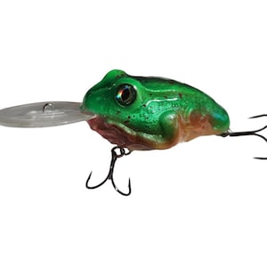3&quot; crankbait deep diving frog crankbait custom painted