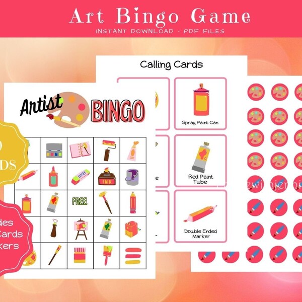 Sip and Paint Games Etsy