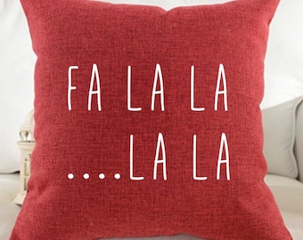 Falala pillow | Etsy FA LA LA Pillow Cover 18 x 18 pillow