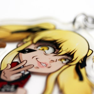 Kakegurui Mary Saotome Double-sided Keychain Compulsive Gambler