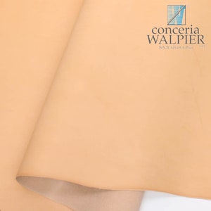 Walpier Buttero Veg Tan Leather 2.6 -2.8 mm Thick Strap Blanks, Natural