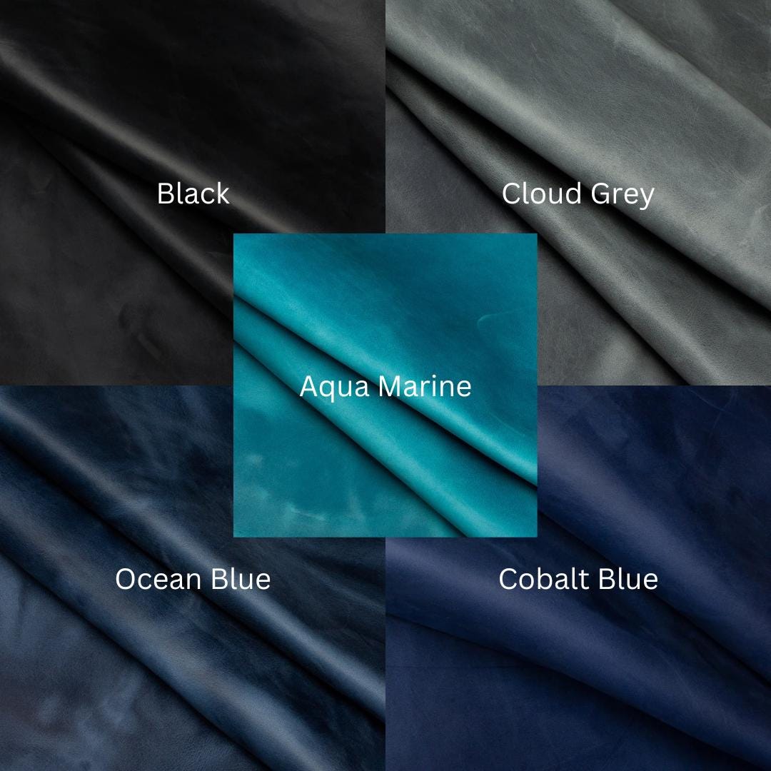 Set Scrivania Pelle Kit Scrittoio 4 Pezzi In Pelle Cuoio Castagno | Acciaio - Foto 2