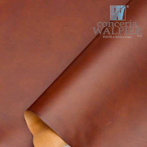 Walpier Buttero Veg Tan Leather Satchel Tan A Size Panels,1.1-1.2 mm Thick 