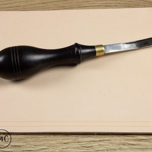 Leather Crafting French Edge Beveller with Sandalwood Handle 6mm