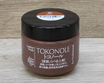 Seiwa Tokonole – Kantenpolieren – Lederveredelung mit Tragantgummi – Braun