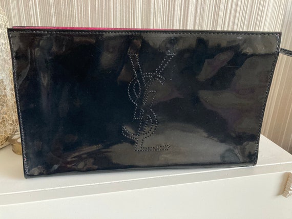 YSL Bag, yves saint laurent,black  clutch bag   p… - image 3