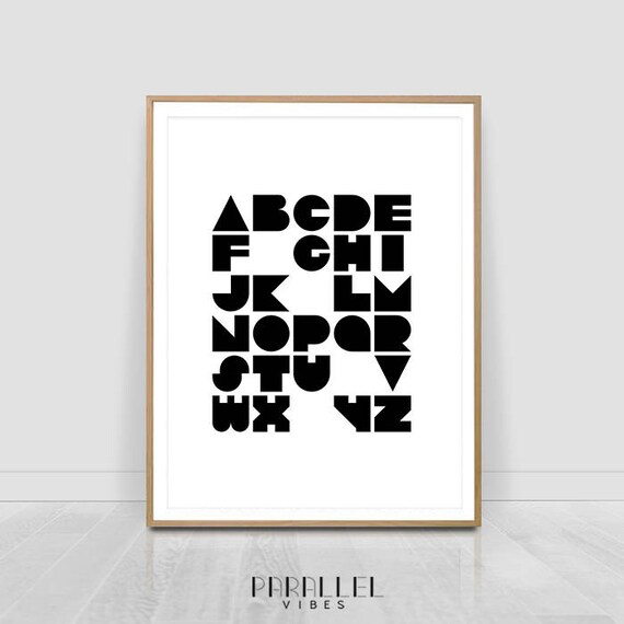 Calligraphy Abc Chart