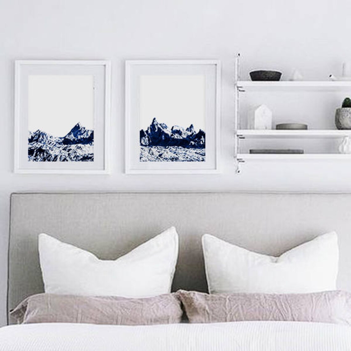 Mountain Print Minimalist Artmodern Art Print Printable Etsy