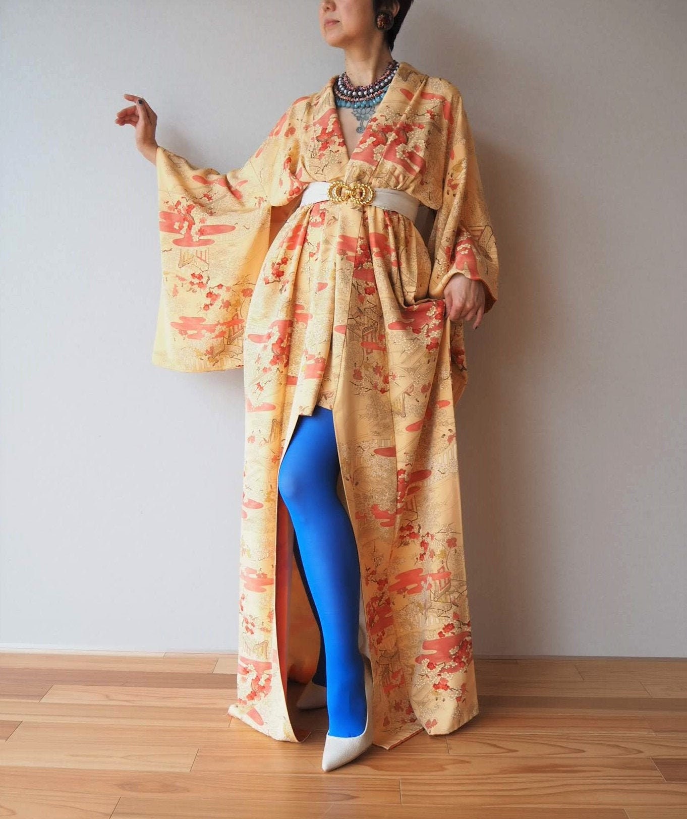Ethereal Luxury Silk Kimono Soft Silk Japanese Vintage Etsy