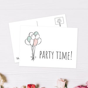 Postkarte "Party"