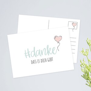 Postkarte "Danke"