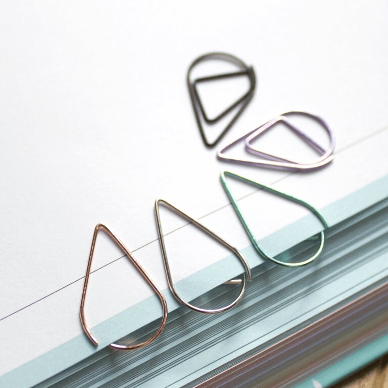 Bookmark Paperclip "Drop"